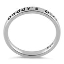 Sterling Silver "Daddy's Girl" Ring