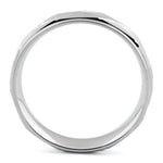 Sterling Silver Diamond Cut 2 Layer Lines Wedding Band Ring