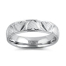 Sterling Silver Heart Band Ring