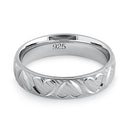 Sterling Silver Heart Band Ring