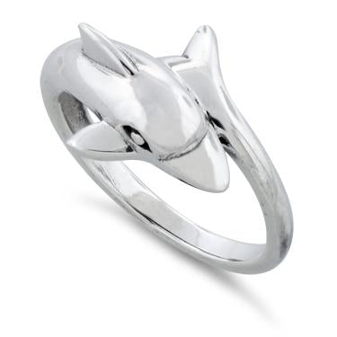 Sterling Silver Dolphin Ring