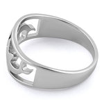 Sterling Silver Double Dolphin Ring