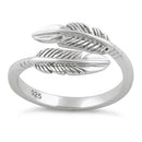 Sterling Silver Double Feather Ring