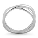 Sterling Silver Double Overlapping Ring