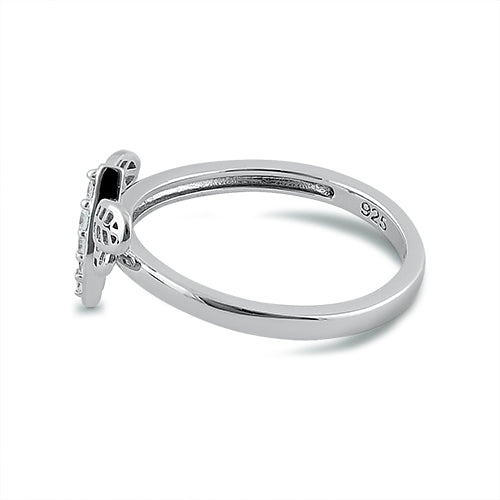 Sterling Silver Dragonfly CZ Ring