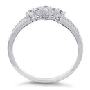 Sterling Silver Emerald Cut CZ Ring