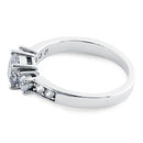 Sterling Silver Engagement CZ Ring
