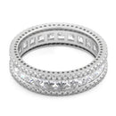 Sterling Silver Princess-Cut Eternity CZ Ring