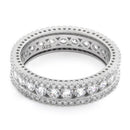 Sterling Silver Eternity Round CZ Ring