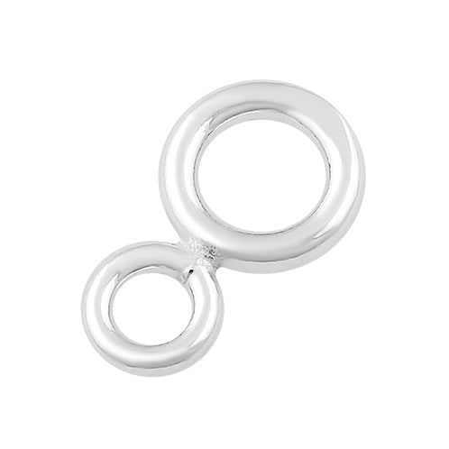 Sterling Silver Figure 8 Connector 8.5 x 4.5mm - PACK OF 10