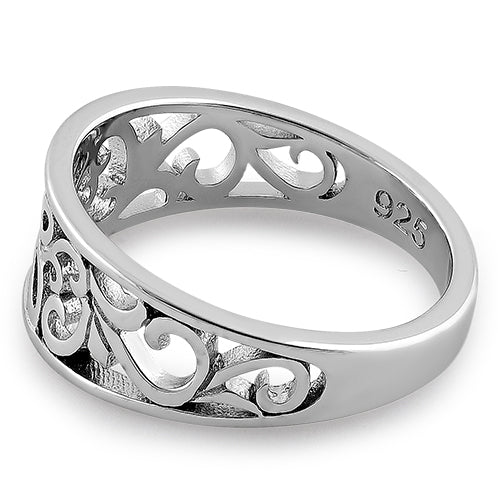 Sterling Silver Filigree Butterfly Ring