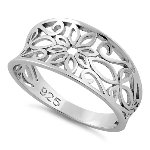 Sterling Silver Filigree Flower Ring for Sale | Dreamland Jewelry