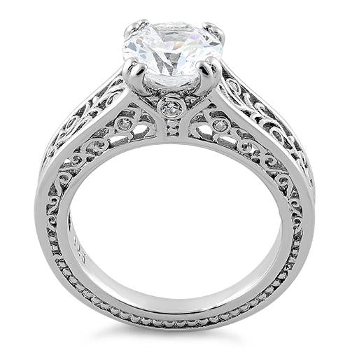 Sterling Silver 2.0 ct. CZ Ring