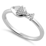 Sterling Silver Fish Ring