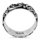 Sterling Silver Floral Band Ring