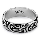 Sterling Silver Floral Band Ring