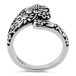 Sterling Silver Flowers Spoon Ring