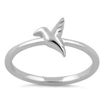 Sterling Silver Flying Dove Ring