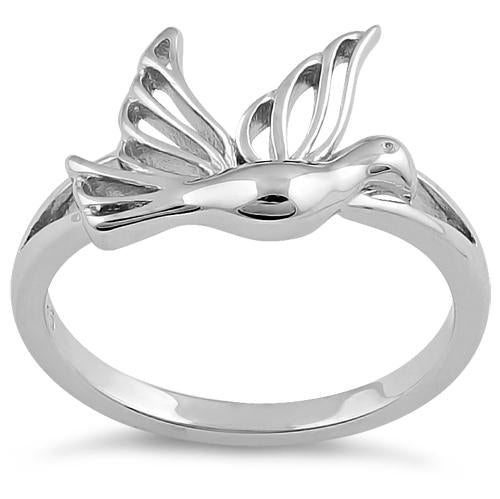 Sterling Silver Flying Dove Ring