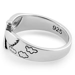 Sterling Silver Flying Dove Ring