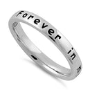 Sterling Silver "Forever in my heart" Ring