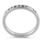 Sterling Silver "Forever in my heart" Ring