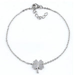 Sterling Silver Four-Leaf Clover Bracelet