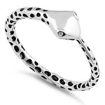 Sterling Silver Full Circle Snake Ring