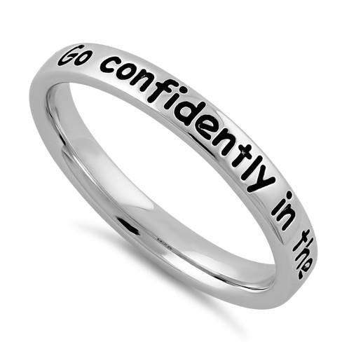 Sterling Silver "Go confidently in the direction of your dreams" Ring