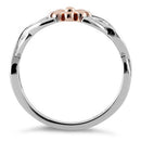 Sterling Silver Two-Tone Celtic Daisy Ring