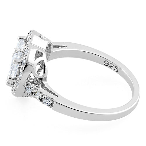 Sterling Silver Heart CZ Ring
