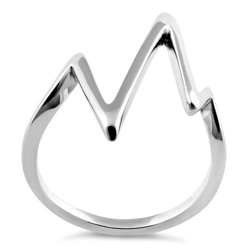 Sterling Silver Heartbeat Ring