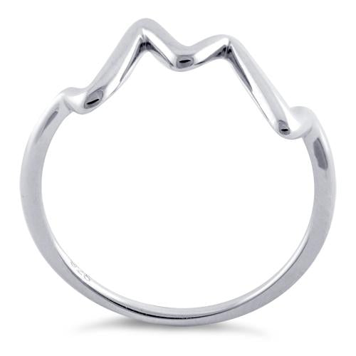 Sterling Silver Heartbeat Ring