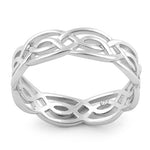 Sterling Silver Infinity Celtic Ring