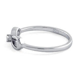 Sterling Silver Infinity CZ Ring