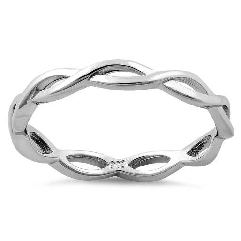 Sterling Silver Infinity Fish Ring