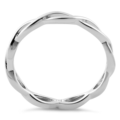 Sterling Silver Infinity Fish Ring