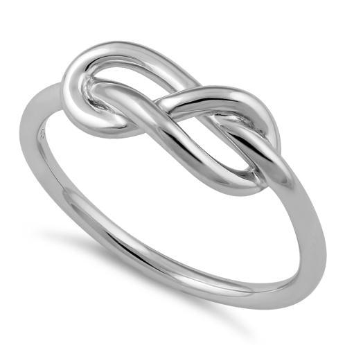 Infinity Knot Ring, Sterling silver