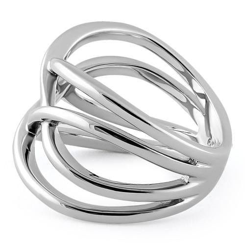 Sterling Silver Interwoven Ring