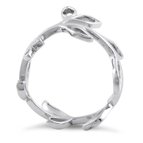 Sterling Silver Leaves Shape Ring