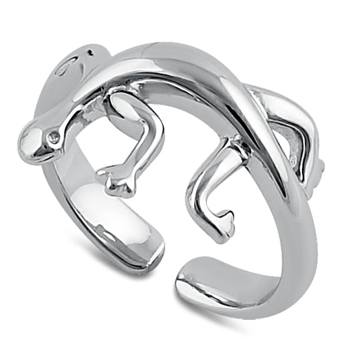 Sterling Silver Lizard Toe Ring