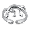 Sterling Silver Lizard Toe Ring