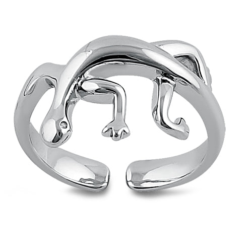 Sterling Silver Lizard Toe Ring