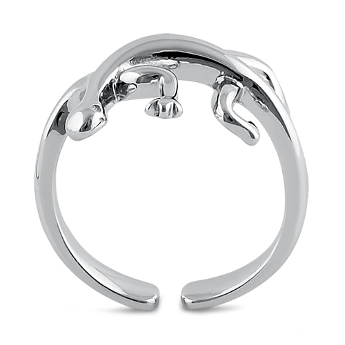 Sterling Silver Lizard Toe Ring