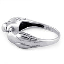 Sterling Silver Love Bird Kissing Ring