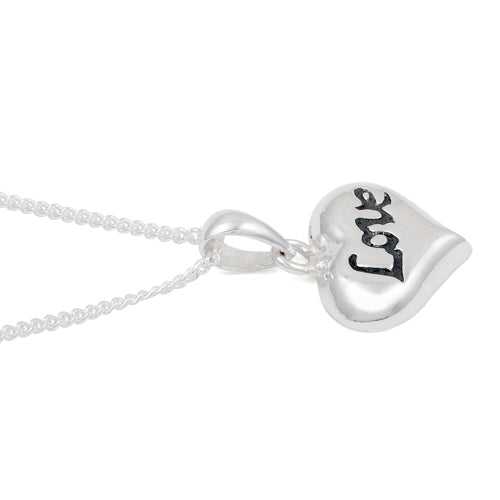Sterling Silver "Love" Charm Necklace