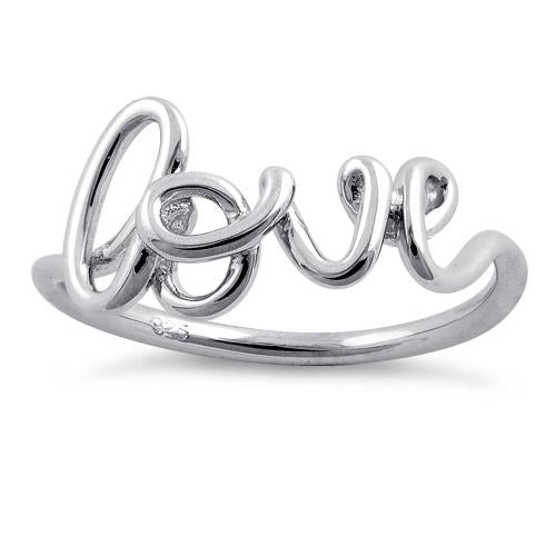 Sterling Silver Love Ring