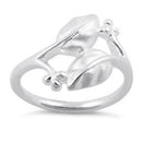 Sterling Silver Magnolia Leaf Branch Ring