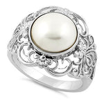 Sterling Silver Mother of Pearl Ring