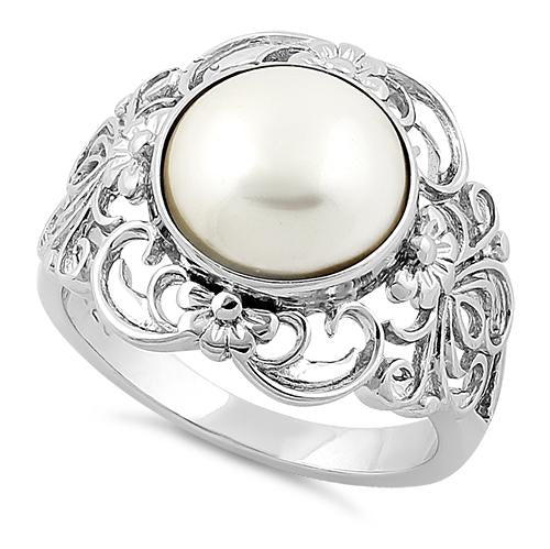 Sterling Silver Mother of Pearl Ring